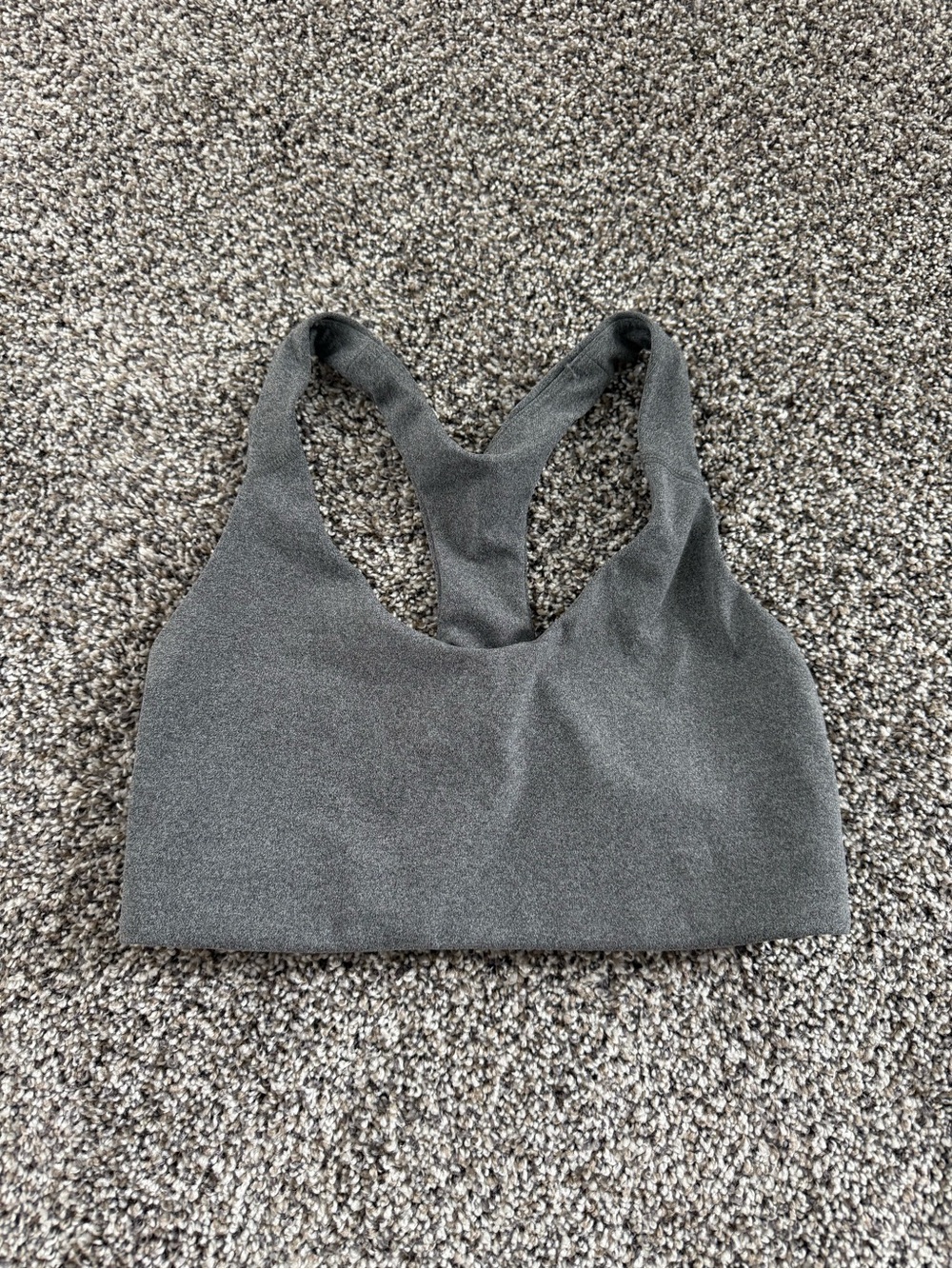 Old Navy Gray Racerback Seamless Sports Bra
